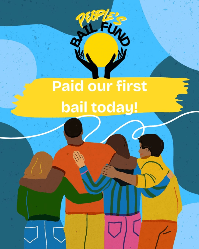 People’s Bail Fund of Minnesota first bail graphic