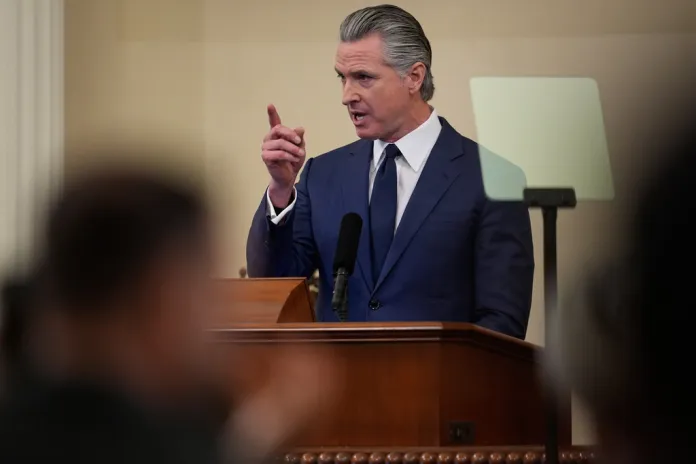 Newsom blasts Trump in final state address but glosses over California shortcomings