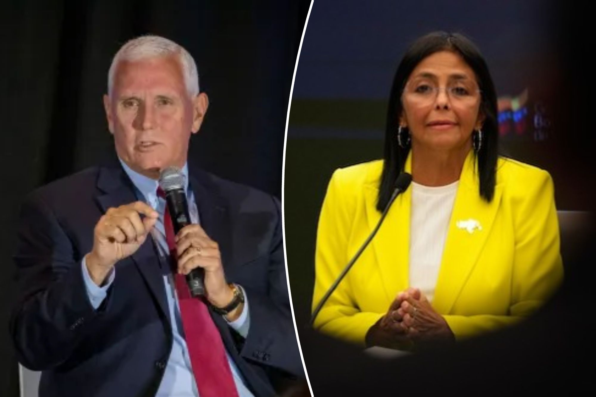 Pence calls for new Venezuela elections to replace Delcy Rodriguez