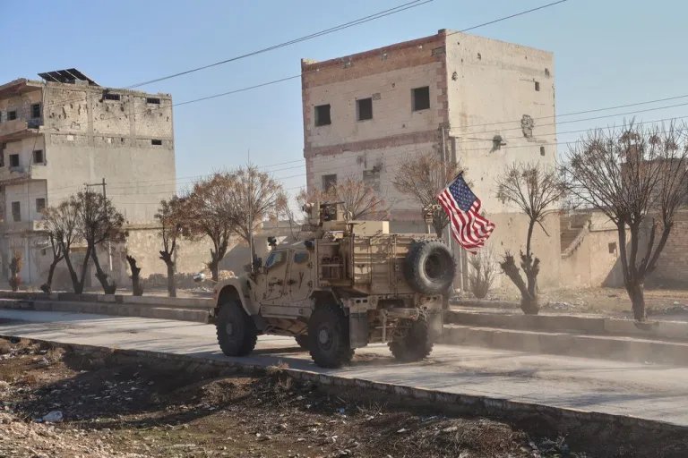A U.S. military vehicle in Syria.