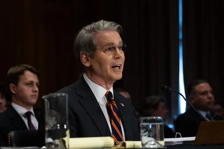Treasury Secretary Scott Bessent testifies before the Senate banking committee.