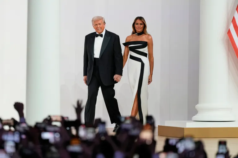 President Donald Trump and first lady Melania Trump.