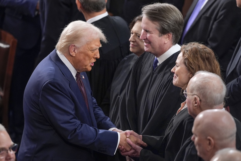 Trump showers praise on Brett Kavanaugh for tariff dissent: ‘I’m so proud of him’