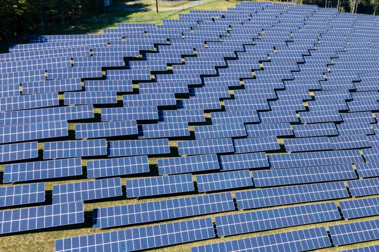 A solar farm in New York.