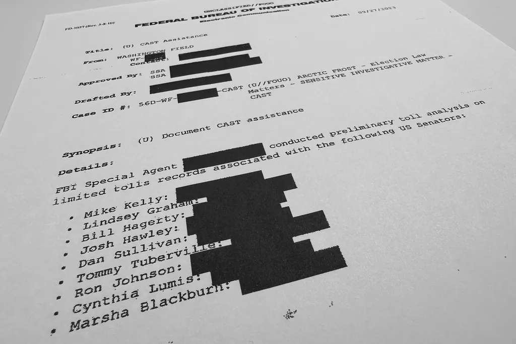 Arctic Frost phone records Senate hearing.