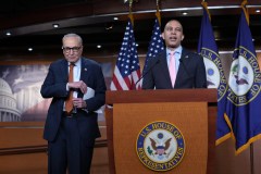 ‘Crushing defeat for the wannabe king’: Democrats celebrate Trump’s tariff loss