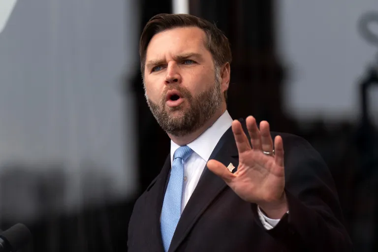 Vice President JD Vance speaks at a rally ahead of the March for Life in Washington.
