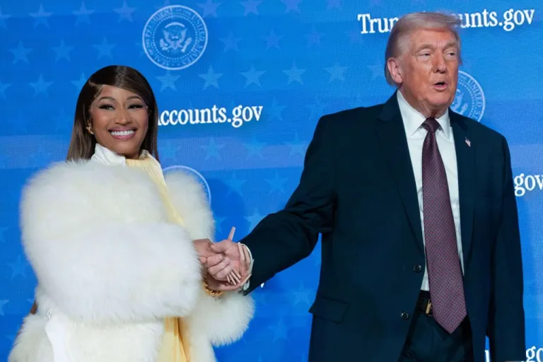 Nicki Minaj and Donald Trump.