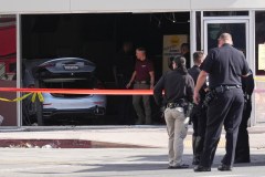 Three dead and several injured after car crashes into Los Angeles grocery store