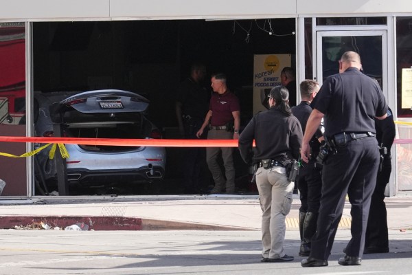 Three dead and several injured after car crashes into Los Angeles grocery store