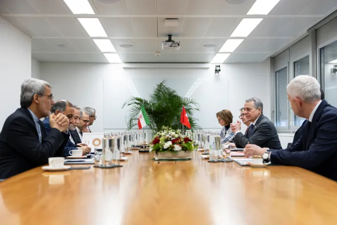 Iranian and US envoys negotiate in Switzerland