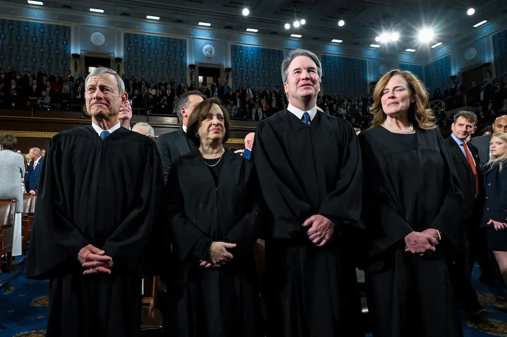 Trump slams ‘unfortunate’ Supreme Court tariff ruling in front of justices