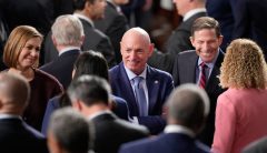 Democrats targeted over ‘illegal orders’ video attend Trump State of the Union