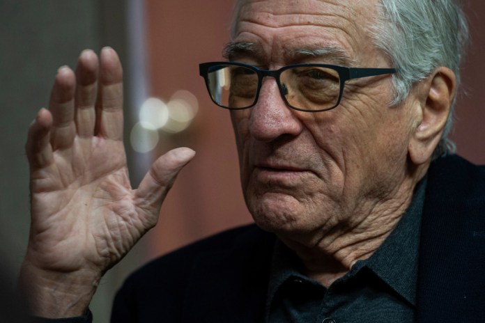 Robert De Niro joins Democrats to protest Trump at ‘State of the Swamp’ Robert De Niro joins Democrats to protest Trump at ‘State of the Swamp’