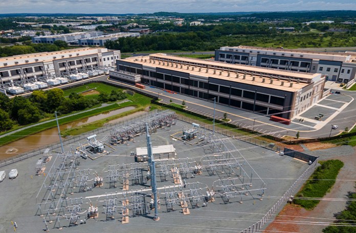 Data centers in Ashburn in Loudon County, Virginia. (Ted Shaffrey/AP)