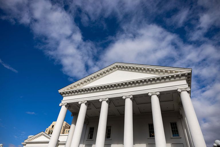 The Virginia State Capitol.