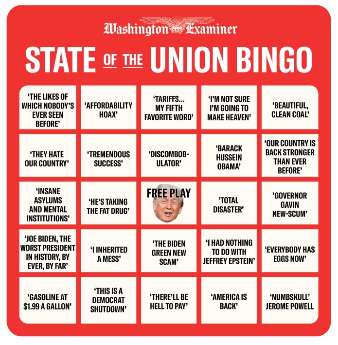 State of the Union Bingo 1