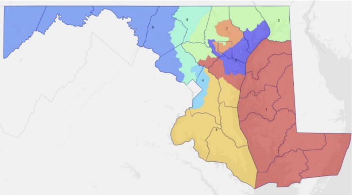 Maryland's proposed congressional map.