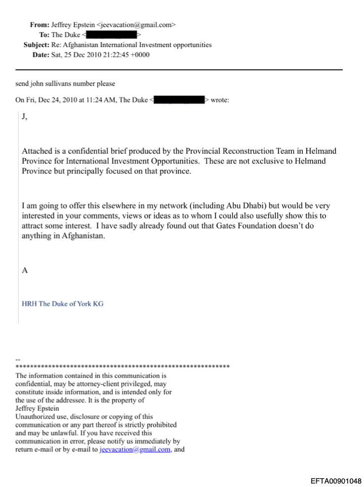 Epstein files Prince Andrew.