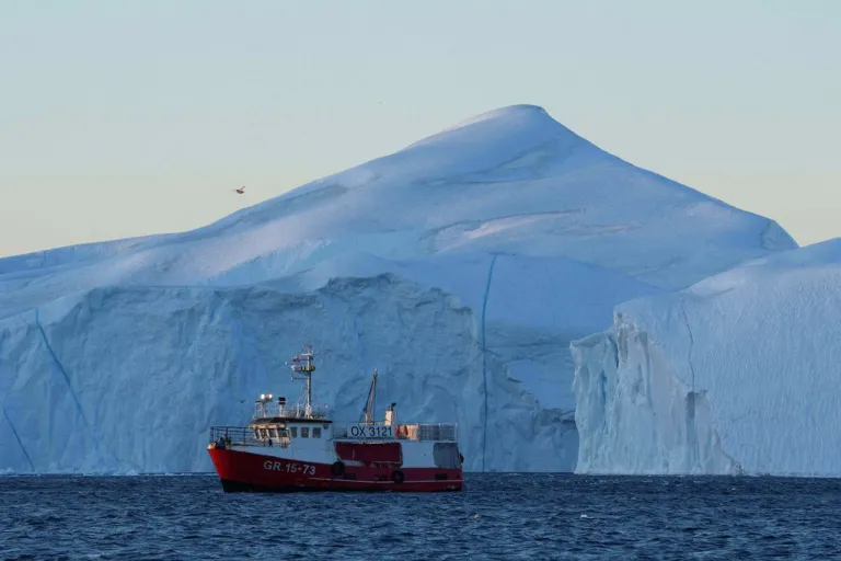 A fishing boat near Greenland.