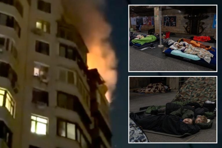 Collage of report on Russian drone strikes on Ukraine on Feb. 2