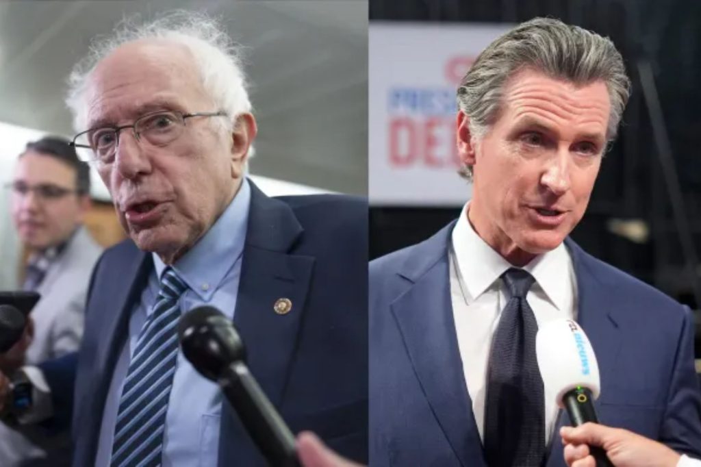 Bernie vs. Newsom, the battle for billionaires