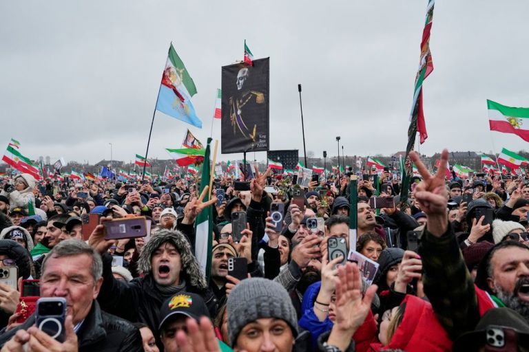 Anti-regime protesters in Munich.