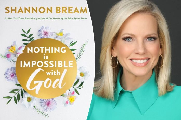 Nothing is Impossible with God by Shannon Bream book promotion poster.