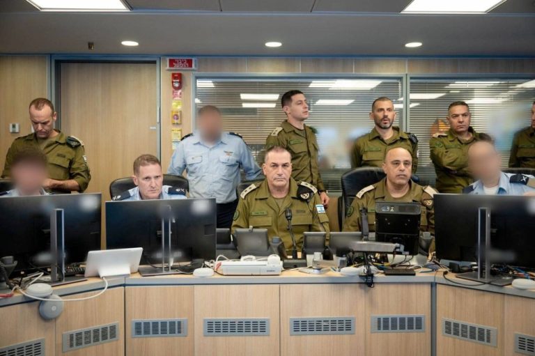 Eyal Zamir, Chief of the General Staff of the Israel Defense Forces, commanded Israeli Air Force strikes on Iran alongside Tomer Bar, Commander of the Israeli Air Force, and other senior officers on Saturday. During operational briefings, Zamir praised the experience and proven capabilities of those present, stating that the mission was of a different scale?more complex and complicated?while emphasizing that preparations, though short, had been intensive and thorough. (Israel Defense Forces / Handout via SIPA via Newscom]