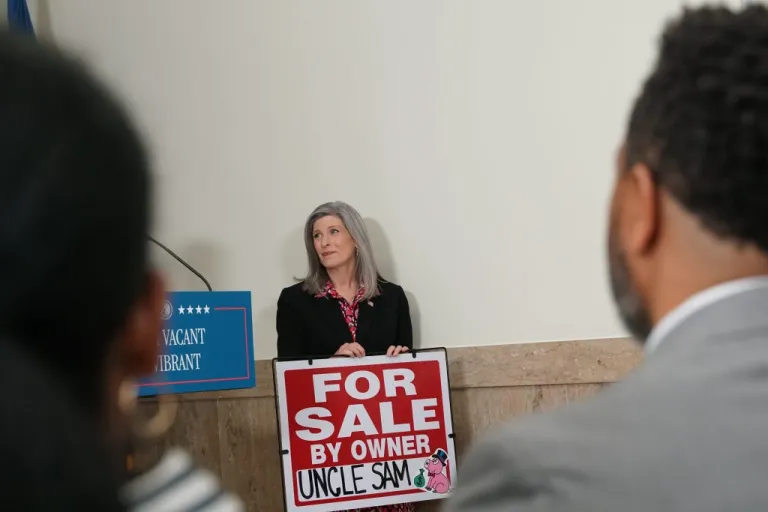 Sen. Joni Ernst (R-IA), at the sale of a major DC building.