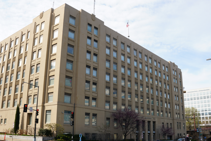 Exterior of the building in Southwest Washington, D.C. 