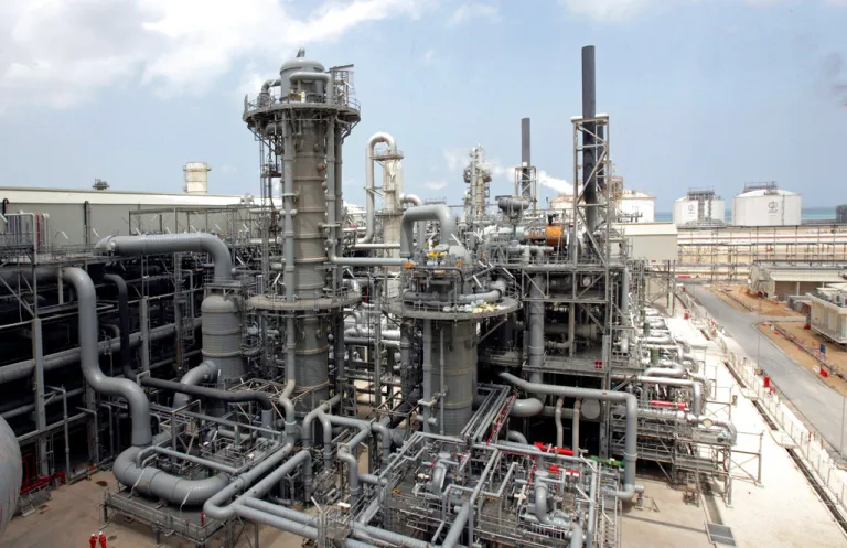 Gas production facility at Ras Laffan