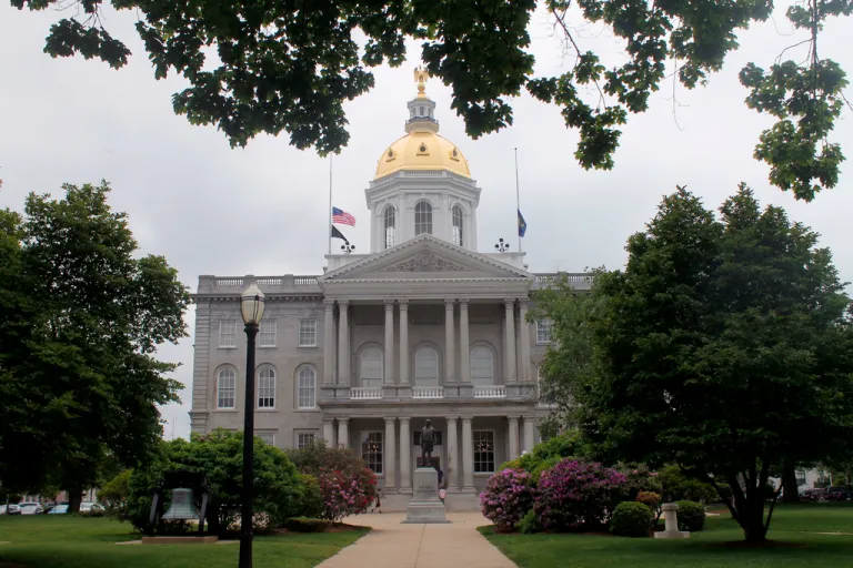 New Hampshire kicks off a weeklong bicentennial celebration for its Statehouse, June 2, 2019, in Concord.