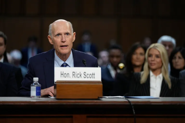 Rick Scott introduces Pam Bondi, President-elect Donald Trump's choice to lead the Justice Department
