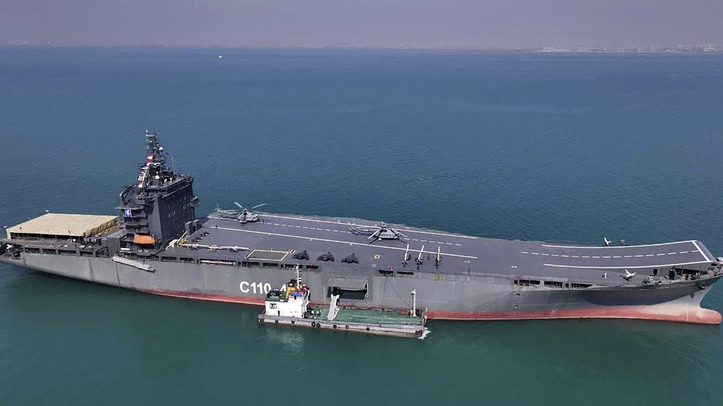 CENTCOM releases video of US striking Iranian drone ship size of ‘WWII aircraft carrier’