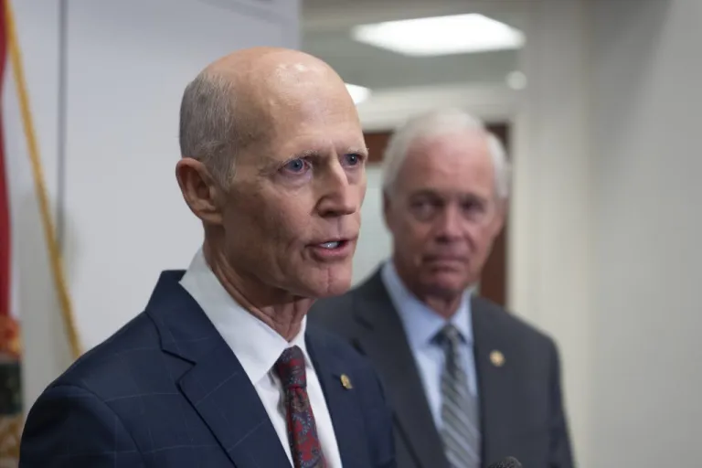 Sen. Rick Scott (R-FL) joined by Sen. Ron Johnson (R-WI).