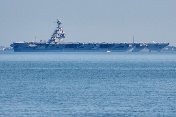 USS Gerald R. Ford leaves port in Croatia after fire damage repairs