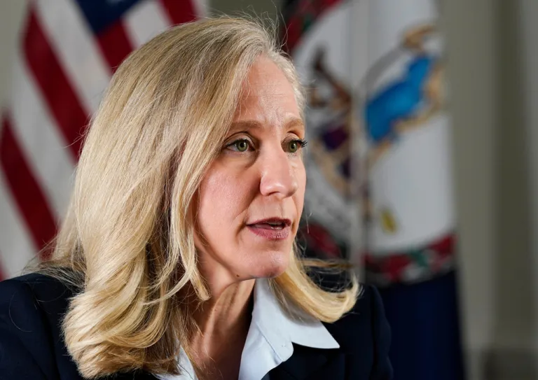 Abigail Spanberger, then Virginia's governor-elect, during an interview at the state Capitol in Richmond.