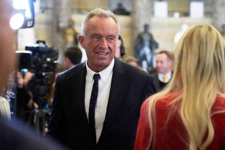 Health and Human Services Secretary Robert F. Kennedy Jr. arrives before President Donald Trump delivers a State of the Union address.