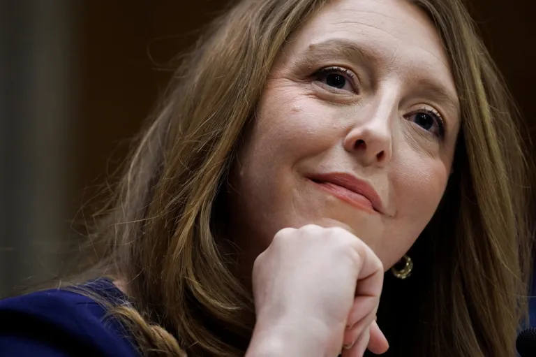 Dr. Casey Means testifies during a Senate Health, Education Labor and Pension Committee confirmation hearing for U.S. Surgeon General on Capitol Hill Wednesday, Feb. 25, 2026, in Washington. (AP Photo/Tom Brenner)