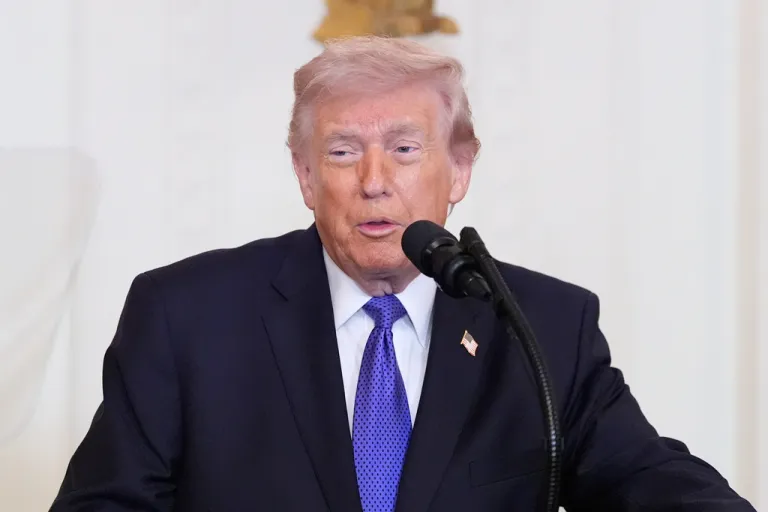 President Donald Trump speaks about Iran before a Medal of Honor ceremony in the East Room of the White House on March 2, 2026.