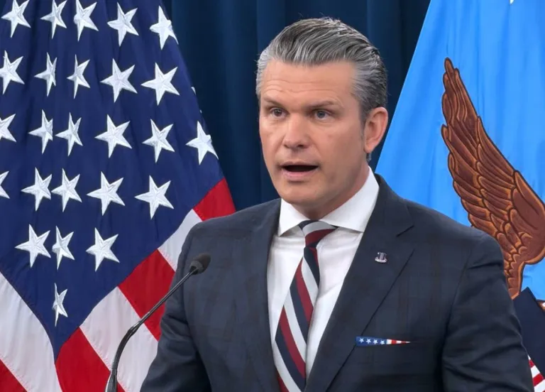 War Secretary Pete Hegseth.