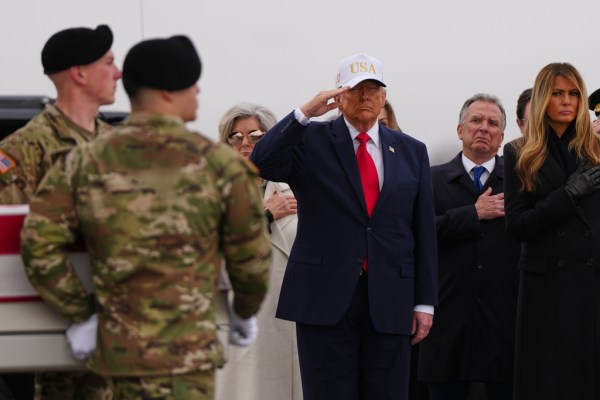 Fox News apologizes for airing old footage of hatless Trump at dignified transfer
