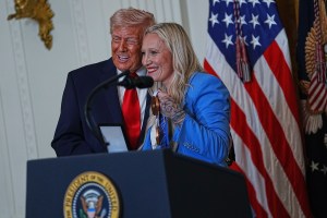 Olympic bobsledder awards Trump her ‘Order of Ikkos’ medal