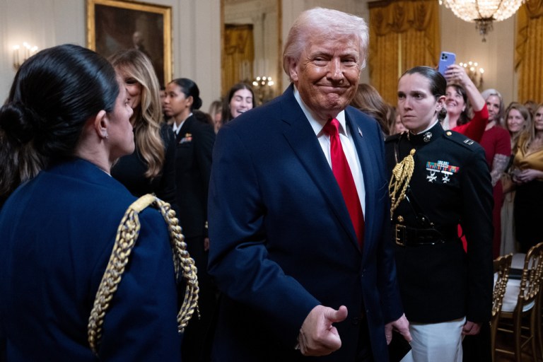 President Donald Trump signed a pair of executive orders Friday aimed at fighting the ongoing housing crisis, a critical leg of the “affordability” issue, ahead of the 2026 midterms. (AP Photo/Julia Demaree Nikhinson)