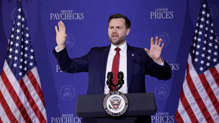 Vice President JD Vance asked North Carolina to “say a prayer” for American service members taking part in Operation Epic Fury on Friday.