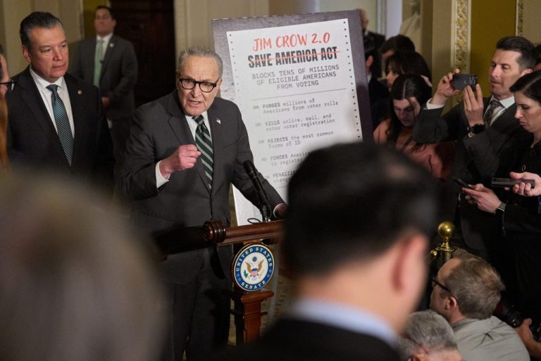 Senate Democrats and SAVE Act.