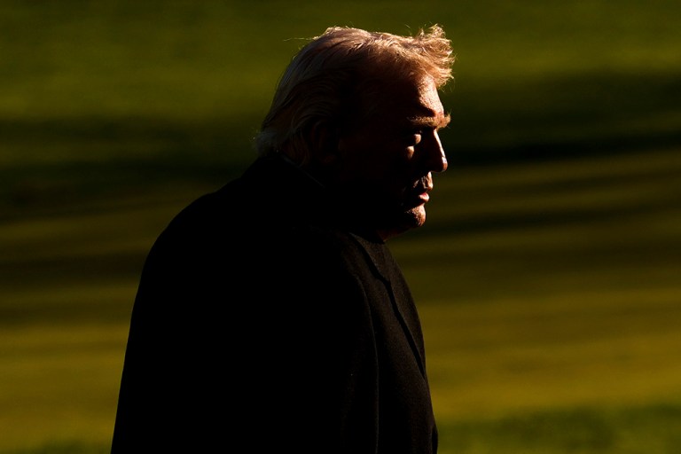 President Donald Trump arrives at the White House, Monday, March 23, 2026, in Washington.