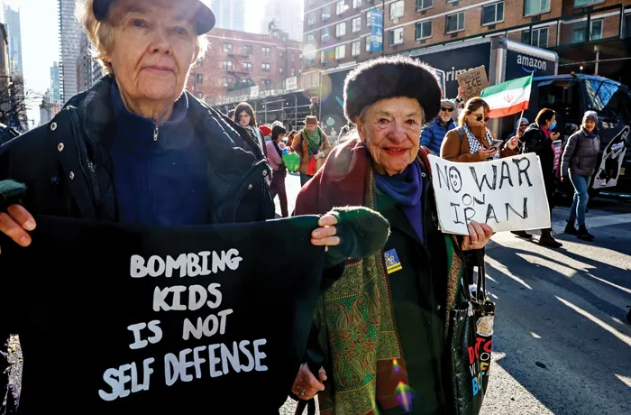A protest in New York City.