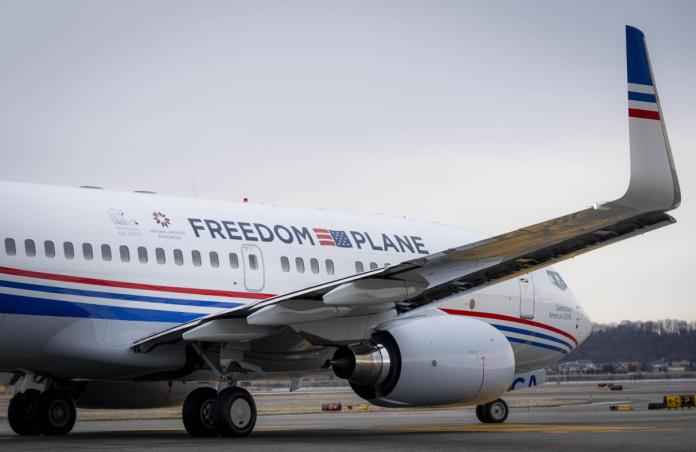 Freedom Plane takes ‘documents that forged a nation’ on US tour for 250 celebration